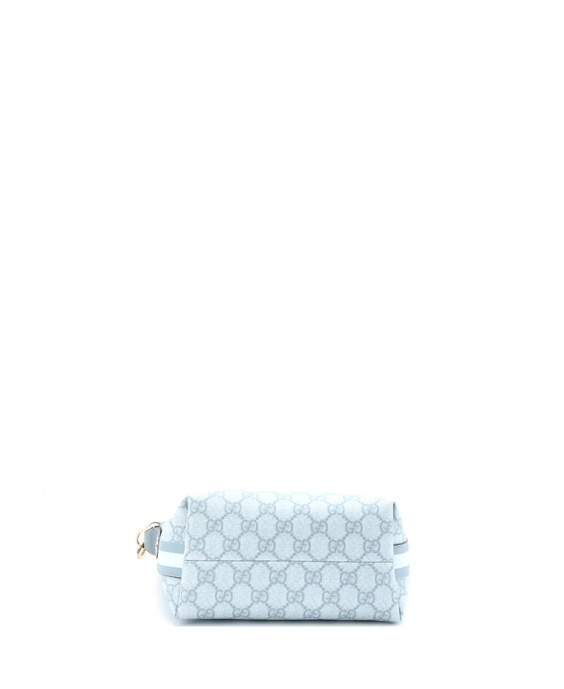 Pre-Owned Gucci Super Mini Ophidia Zip Shoulder Bag Gg Coated Canvas