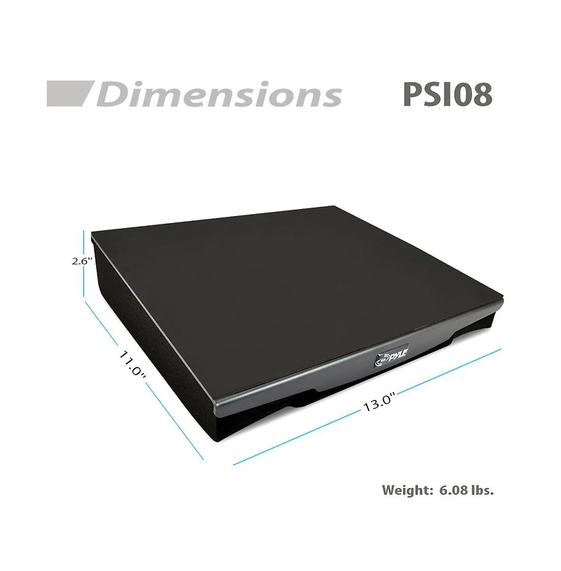 Pyle Speaker Isolation Pads - 13 x 11 x 2.6 inches - Acoustic Noise Isolation Platform