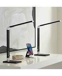 360 Lighting Jett 16 1/2" High Small Modern Desk Lamps Set of 2 Usb Port Night Light Led Home Office Charging