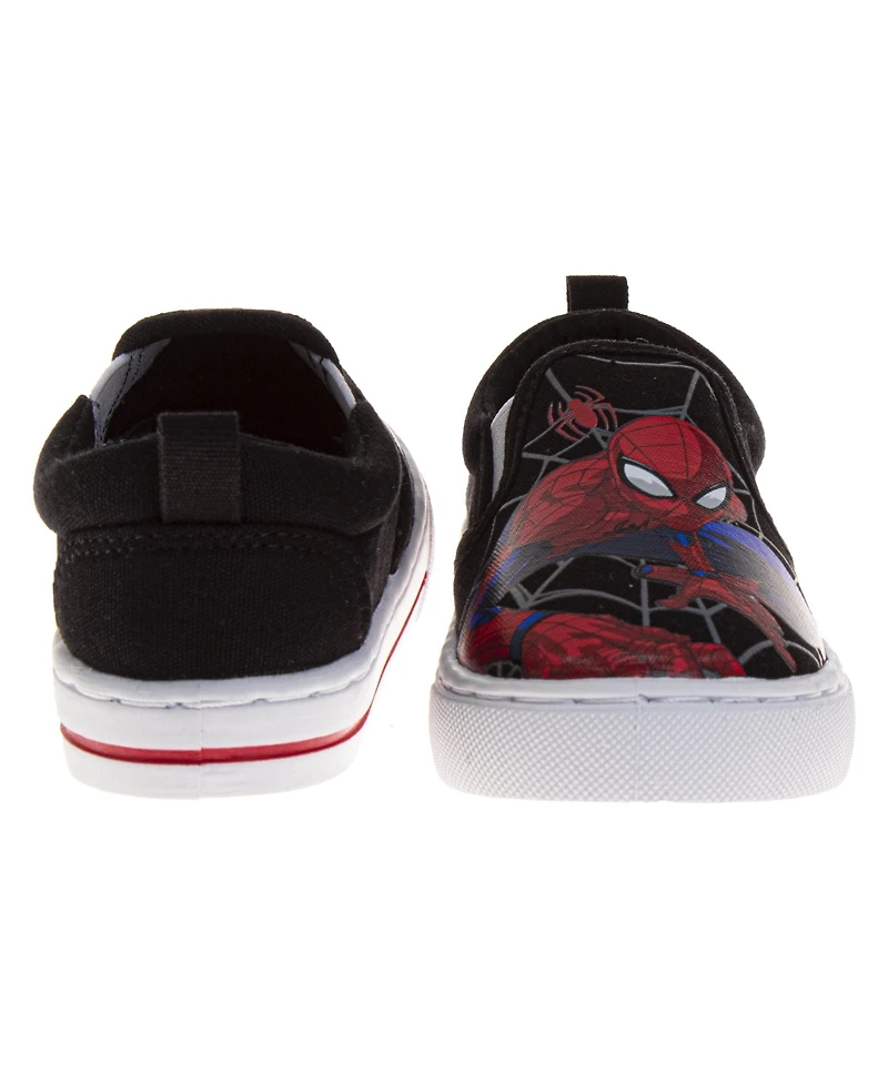 Spider-Man Big Boys Slip-On Canvas Shoes