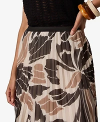 Sanctuary Women's Nostalgia Pleated Polyester Midi Skirt