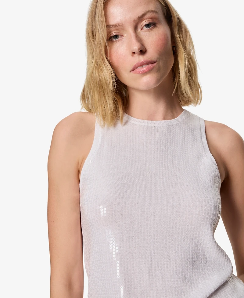 Sanctuary Women's Summer Shine Sequin Crewneck T-Shirt