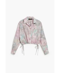 Desigual Women's Shirt With Ties Designed By Mr. Christian Lacroix