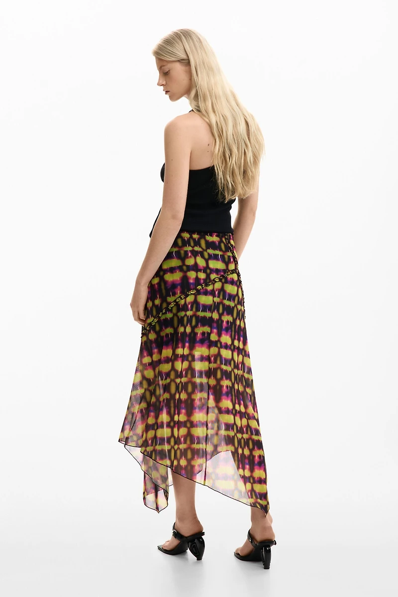 Desigual Women's Asymmetrical printed skirt