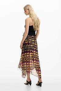 Desigual Women's Asymmetrical printed skirt