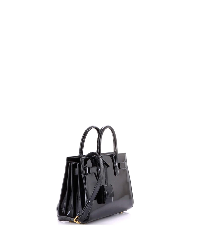 Pre-Owned Saint Laurent Nano Sac de Jour Bag Patent