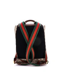 Pre-Owned Gucci Large Courrier Soft Backpack Gg Coated Canvas