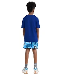 Jordan Boys' 8-20 Jumpman Grid Blur Crewneck T-Shirt