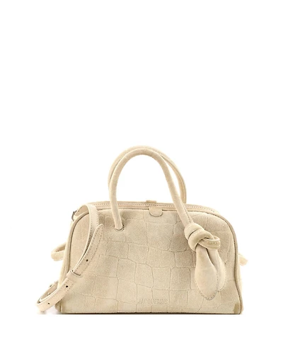 Pre-Owned Jacquemus Le Petite Turismo Bag Embossed Suede
