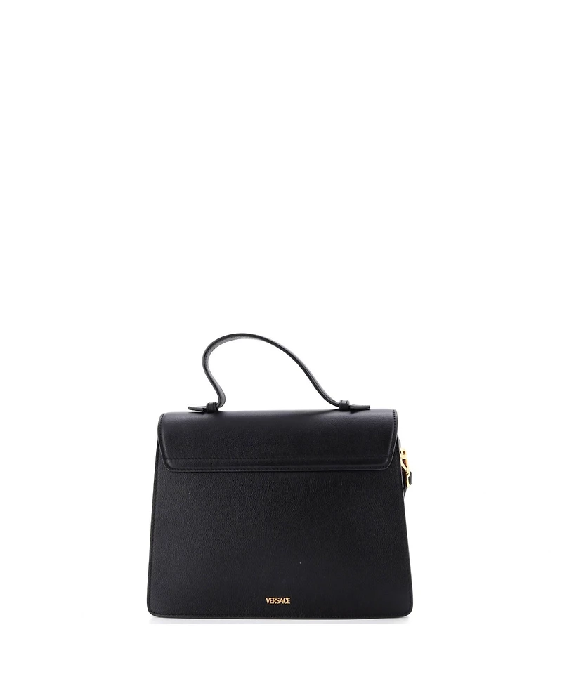 Pre-Owned Versace La Medusa Top Handle Tote Bag Leather