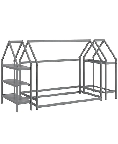 Gouun Montessori Floor Bed with Safety Rails