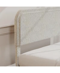 gaomon Platform Bed Frame Upholstered Velvet 4 Storage Drawers Wooden Slats Support No Box Spring Easy Assembly Noise-Free