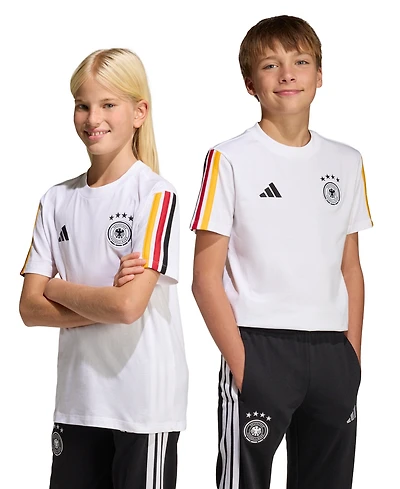 adidas Big Boys' and Girls' Germany Alphaskin Short-Sleeve T-Shirt