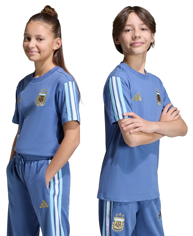 adidas Big Boys' and Girls' Argentina Dna Short-Sleeve T-Shirt