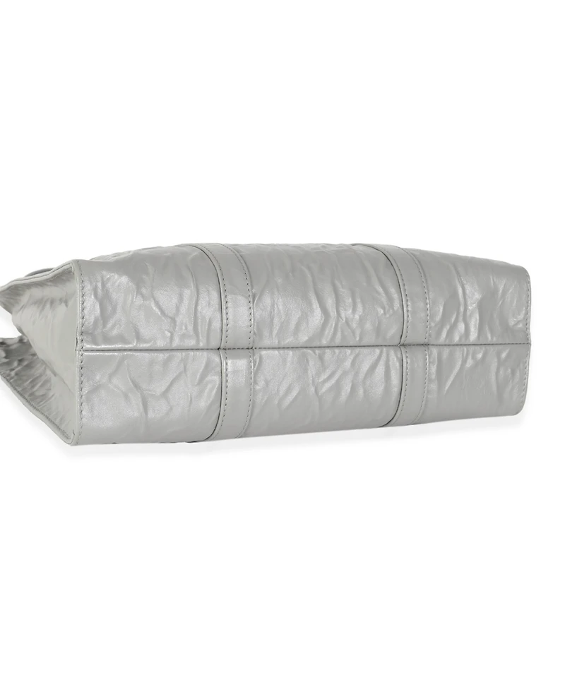 Pre-Owned Prada Slate Grey Nappa Small Antique Tote