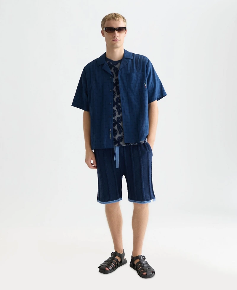 Scotch & Soda Men's Embroidered Short-Sleeve Shirt