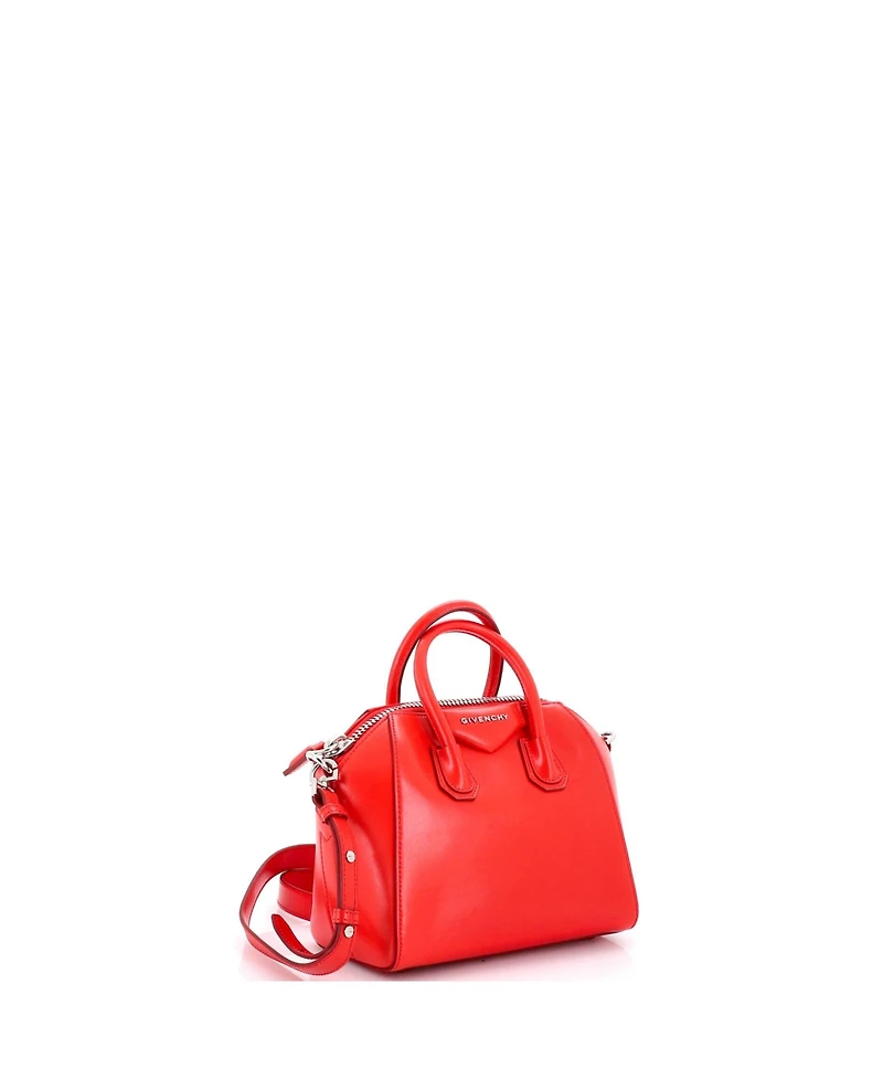 Pre-Owned Givenchy Mini Antigona Bag Glazed Leather