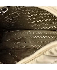 Pre-Owned Prada Small Re-Edition Shoulder Bag Quilted Tessuto