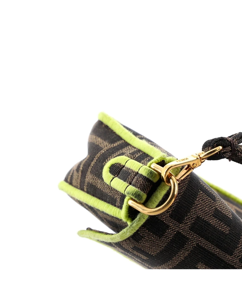 Pre-Owned Fendi Mini Baguette Nm Bag Zucca Canvas