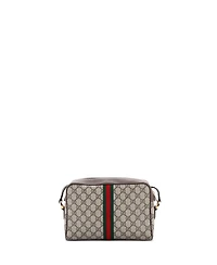 Pre-Owned Gucci Small Ophidia Shoulder Bag Gg Coated Canvas