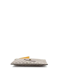 Pre-Owned Gucci Neo Vintage Wristlet Pouch Gg Coated Canvas