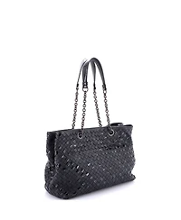 Pre-Owned Bottega Veneta Medium Double Chain Tote Intrecciato Nappa