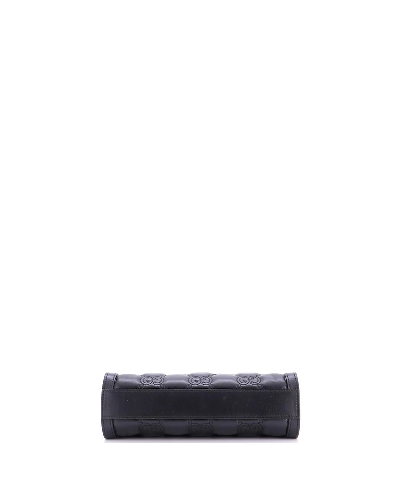 Pre-Owned Gucci Small Gg Shoulder Bag Gg Matelasse Leather