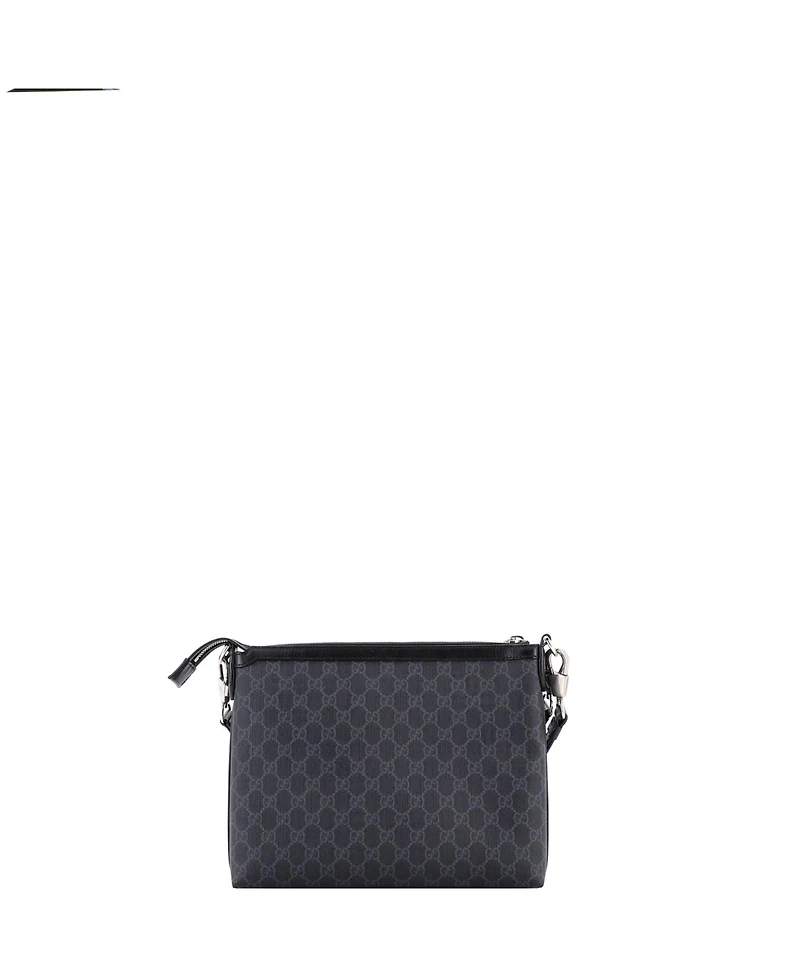 Pre-Owned Gucci Medium Interlocking G Patch Wristlet Messenger Bag Gg Coated Canvas