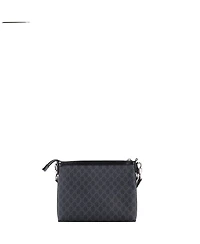Pre-Owned Gucci Medium Interlocking G Patch Wristlet Messenger Bag Gg Coated Canvas