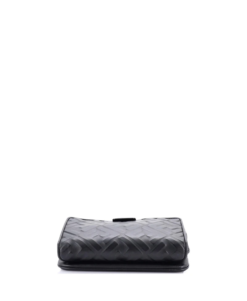 Pre-Owned Fendi Upside Down Bag Zucca Embossed Leather