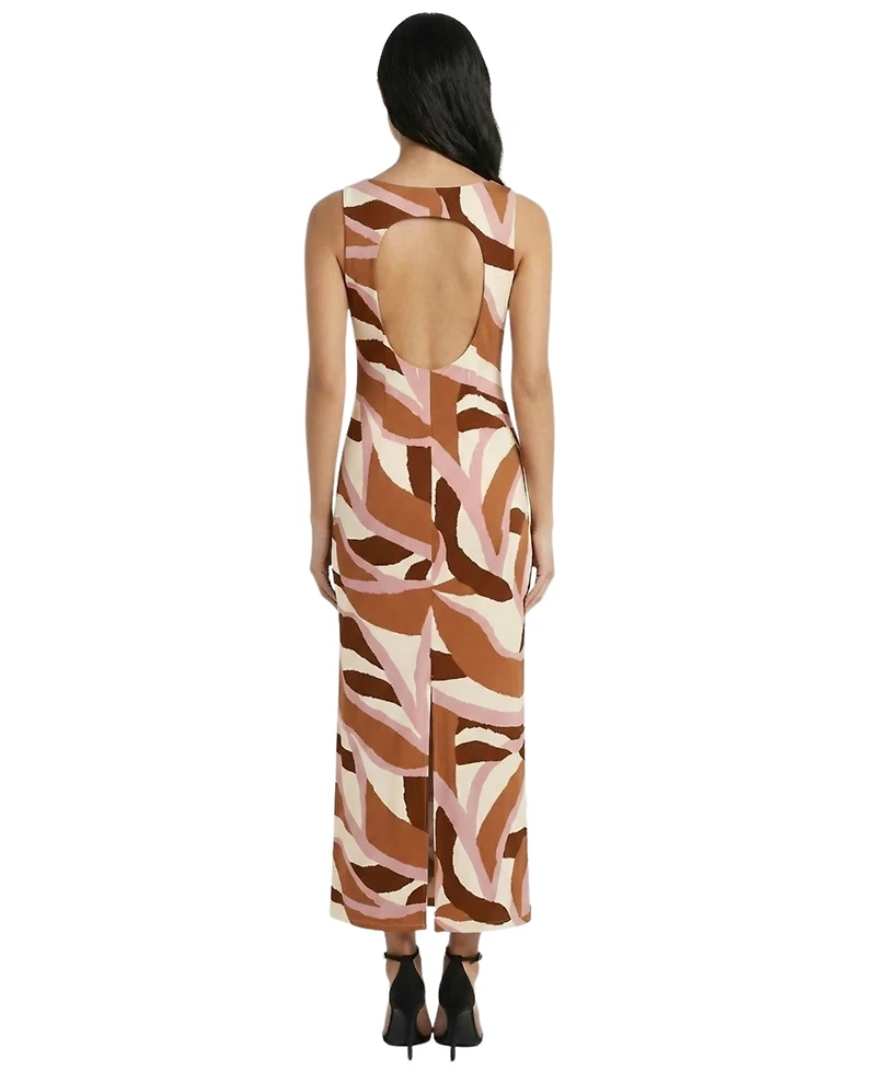 Donna Morgan Women's Aria Scoop Neck Midi Dress