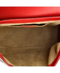 Pre-Owned Gucci Medium Padlock Saddle Shoulder Bag Gg Coated Canvas and Leather