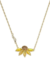 Kendra Scott Anya Cubic Zirconia and Crystal Flower Short Pendant Necklace