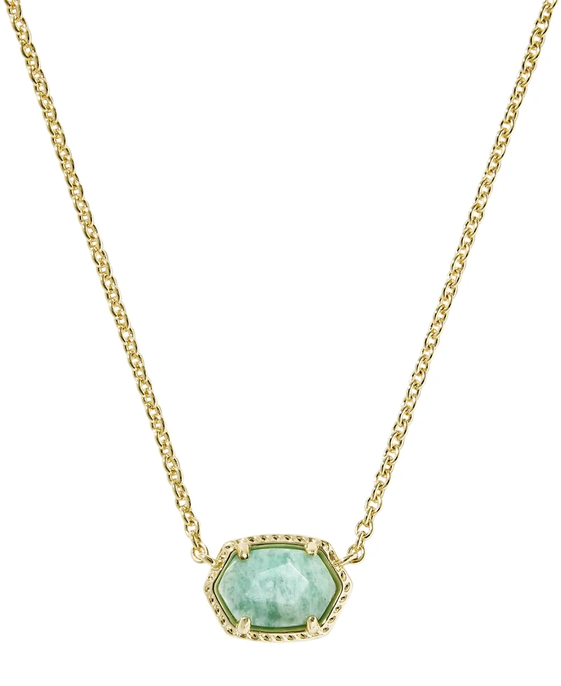 Kendra Scott Daphne Amazonite 14k Gold-Tone Over Brass Short Pendant Necklace