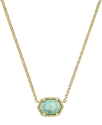 Kendra Scott Daphne Amazonite 14k Gold-Tone Over Brass Short Pendant Necklace