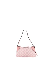 Pre-Owned Gucci Small Emblem Shoulder Bag Gg Coated Canvas with Leather