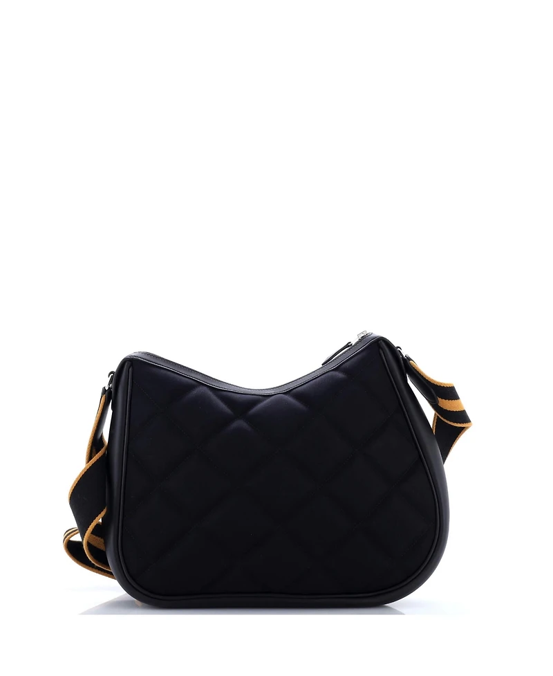 Pre-Owned HERMES Horseback Shoulder Bag Woolycot Canvas and Leather