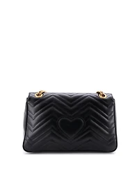 Pre-Owned Gucci Medium Gg Marmont Flap Bag Matelasse Leather