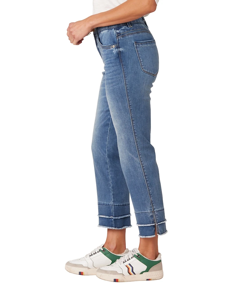 Democracy Women's Kick Flare Mid Rise Jeans