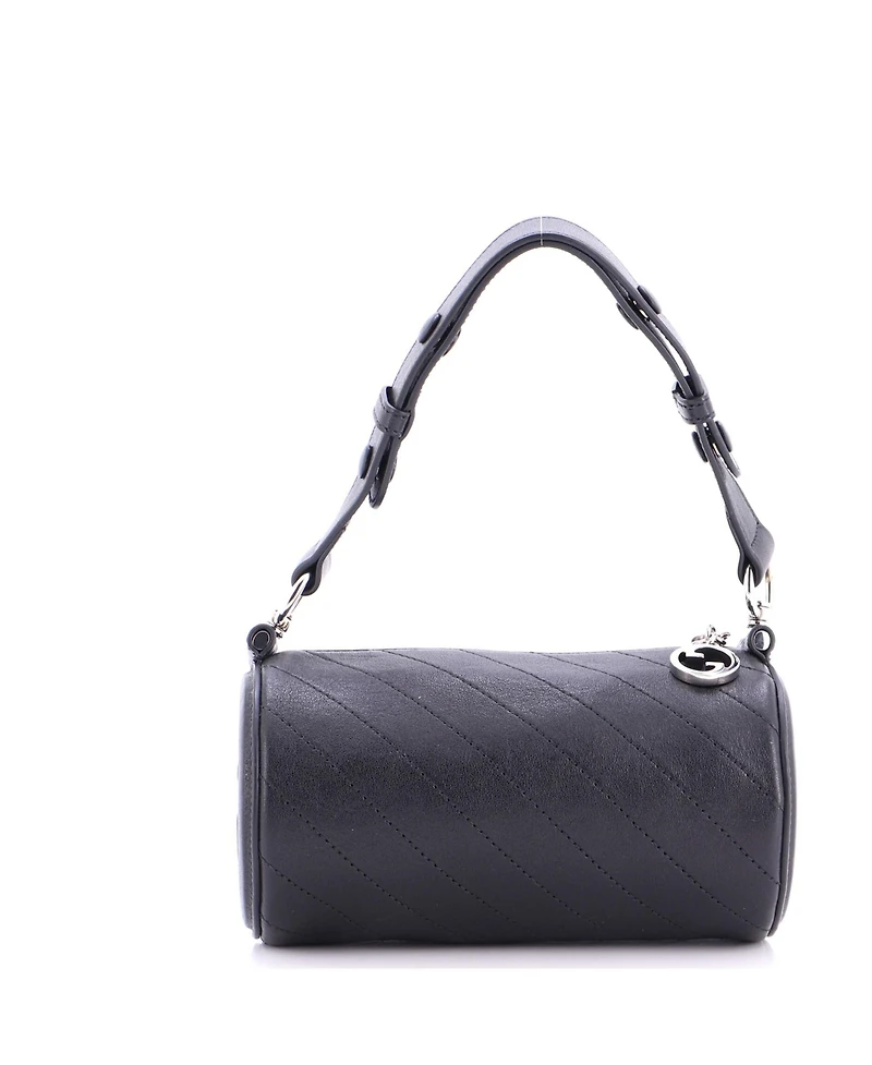 Pre-Owned Gucci Mini Blondie Shoulder Bag Diagonal Quilted Leather