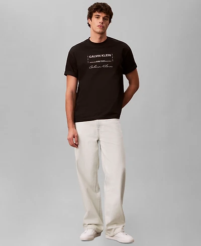 Calvin Klein Men's Invitation Logo Crewneck T-Shirt