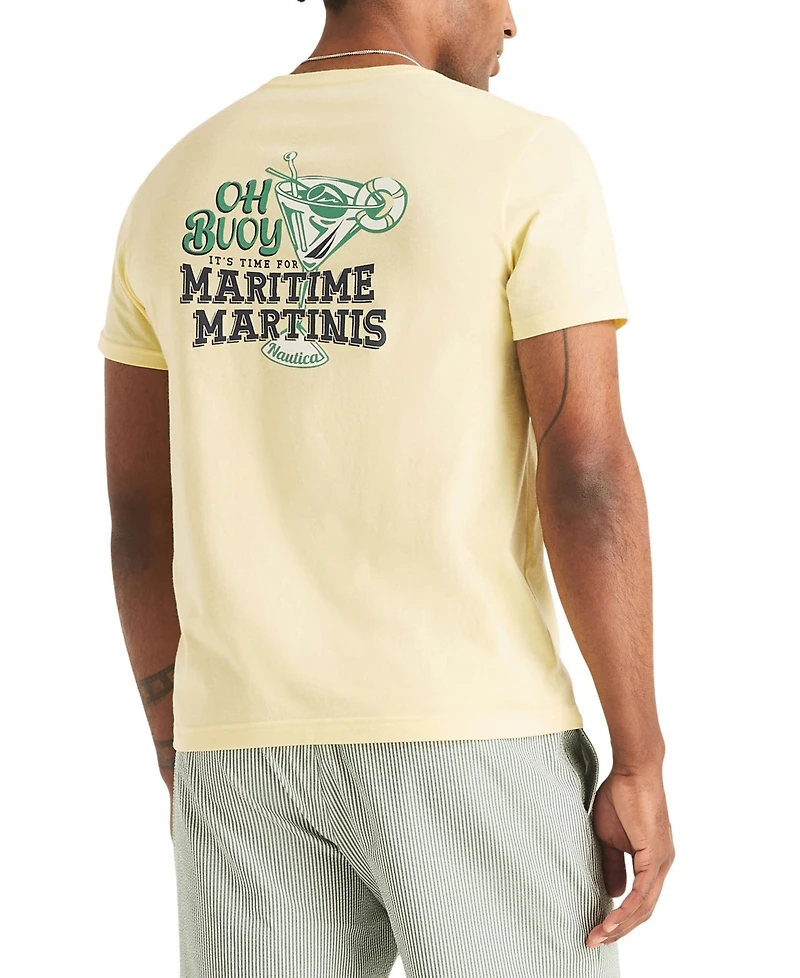 Nautica Men's Short-Sleeve Maritime Martinis T-Shirt