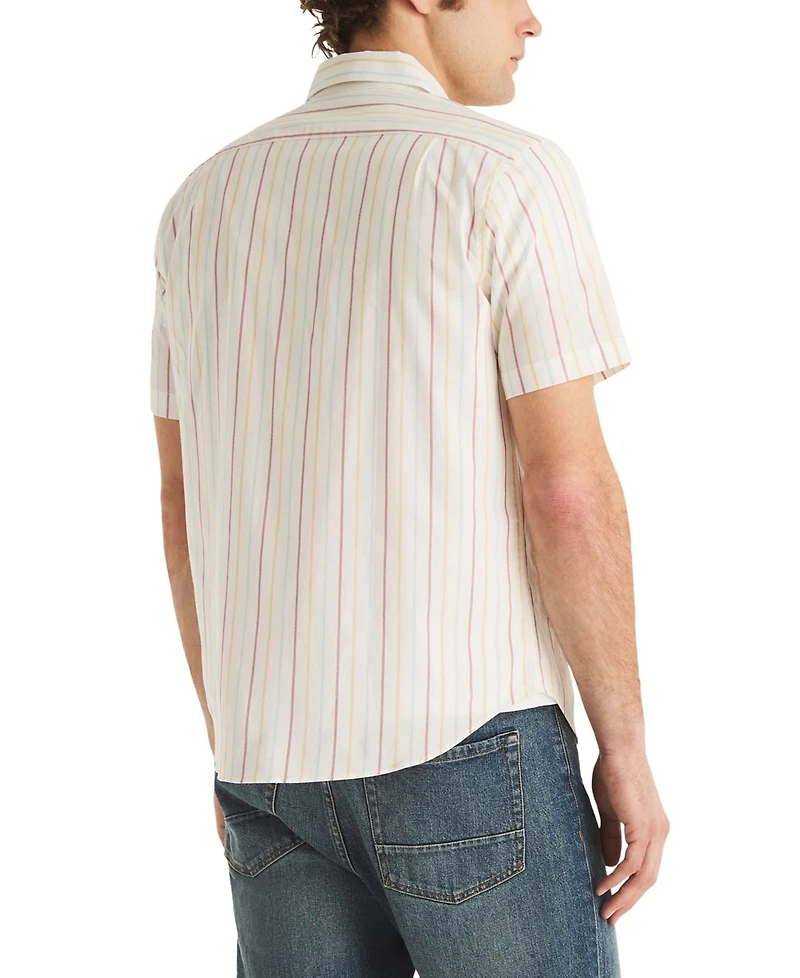 Nautica Men's Short-Sleeve Stripe Shirt