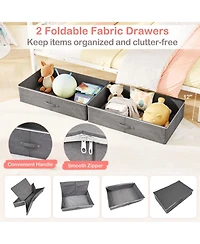 Gouun Full Kids House Bed Frame with Storage Drawers