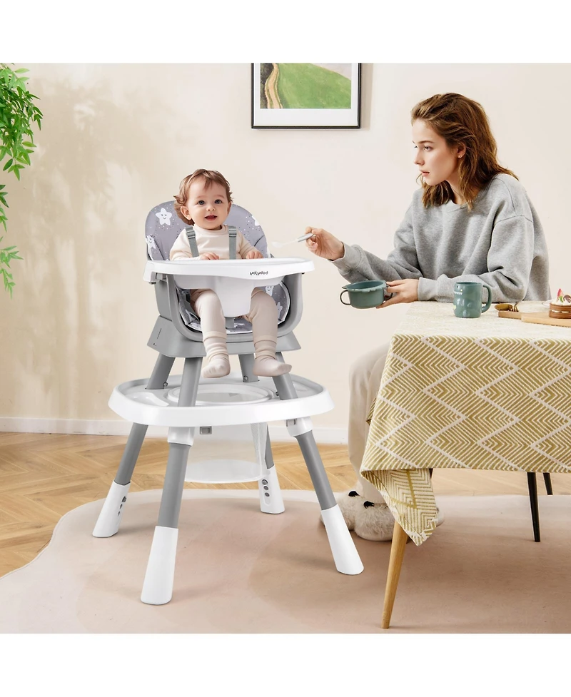 Sugift 16 in 1 Baby High Chair with Activity Center and Booster