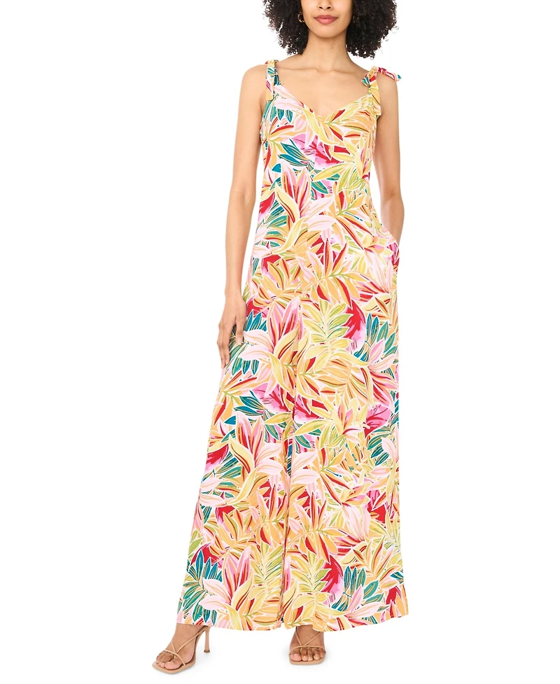 Vince Camuto Women's Sleeveless V-Neck Jumpsuit