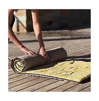 Verve Culture Block Print Yoga Mat and towel