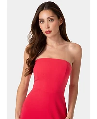 Bebe Women's Strapless A-Line Jumpsuit