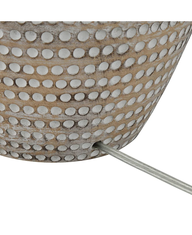 Regency Hill Glenn 27" Tall Urn Traditional Southwestern Table Lamps Set of 2 WiFi Smart Socket Dappled Beige Living Room Bedroom