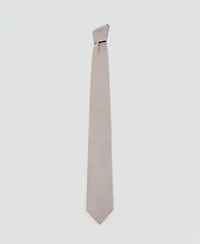 Mango Men's Microstructure Silk Blend Neck Tie